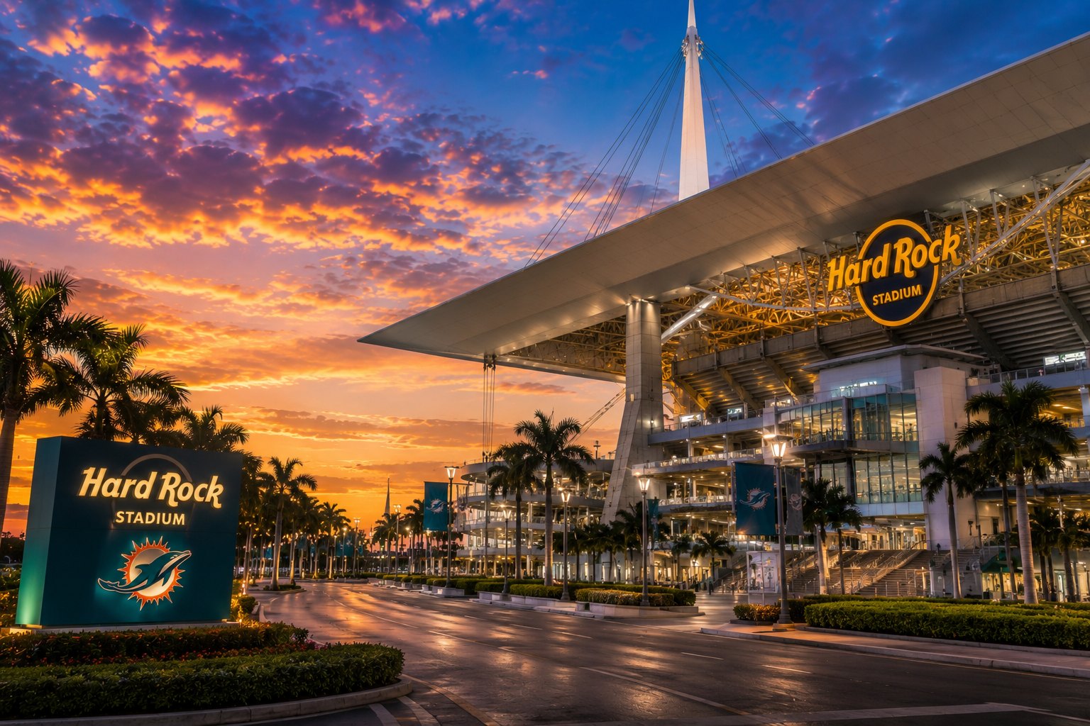 Hard Rock Stadium luxury chauffeur and black SUV transportation