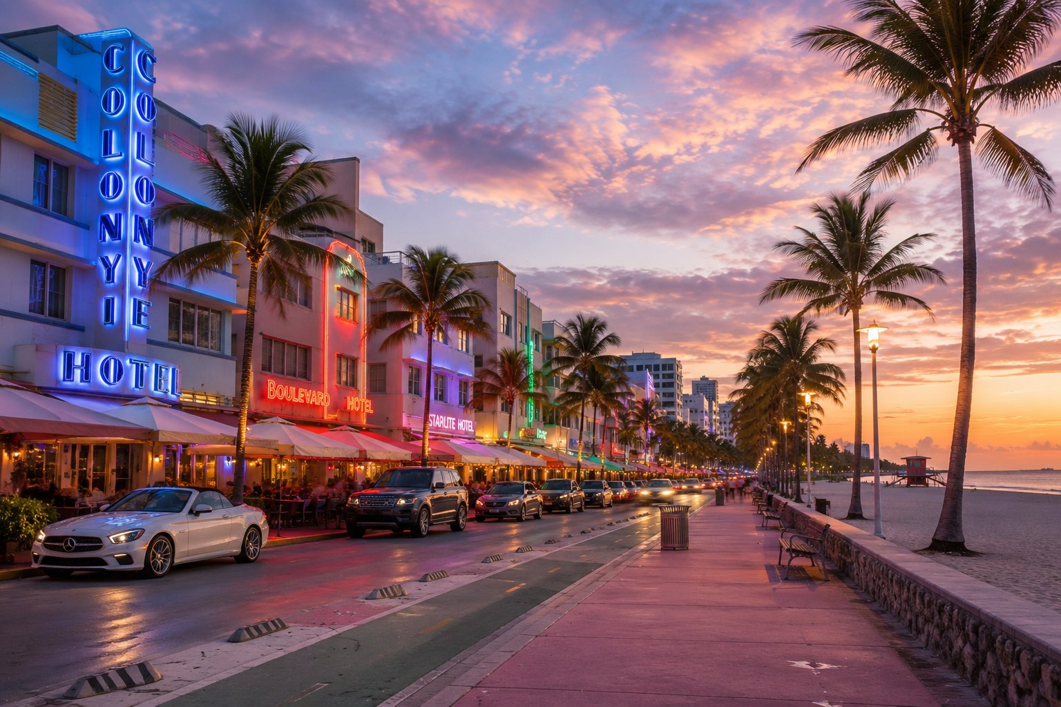 Miami Beach luxury chauffeur and black SUV transportation
