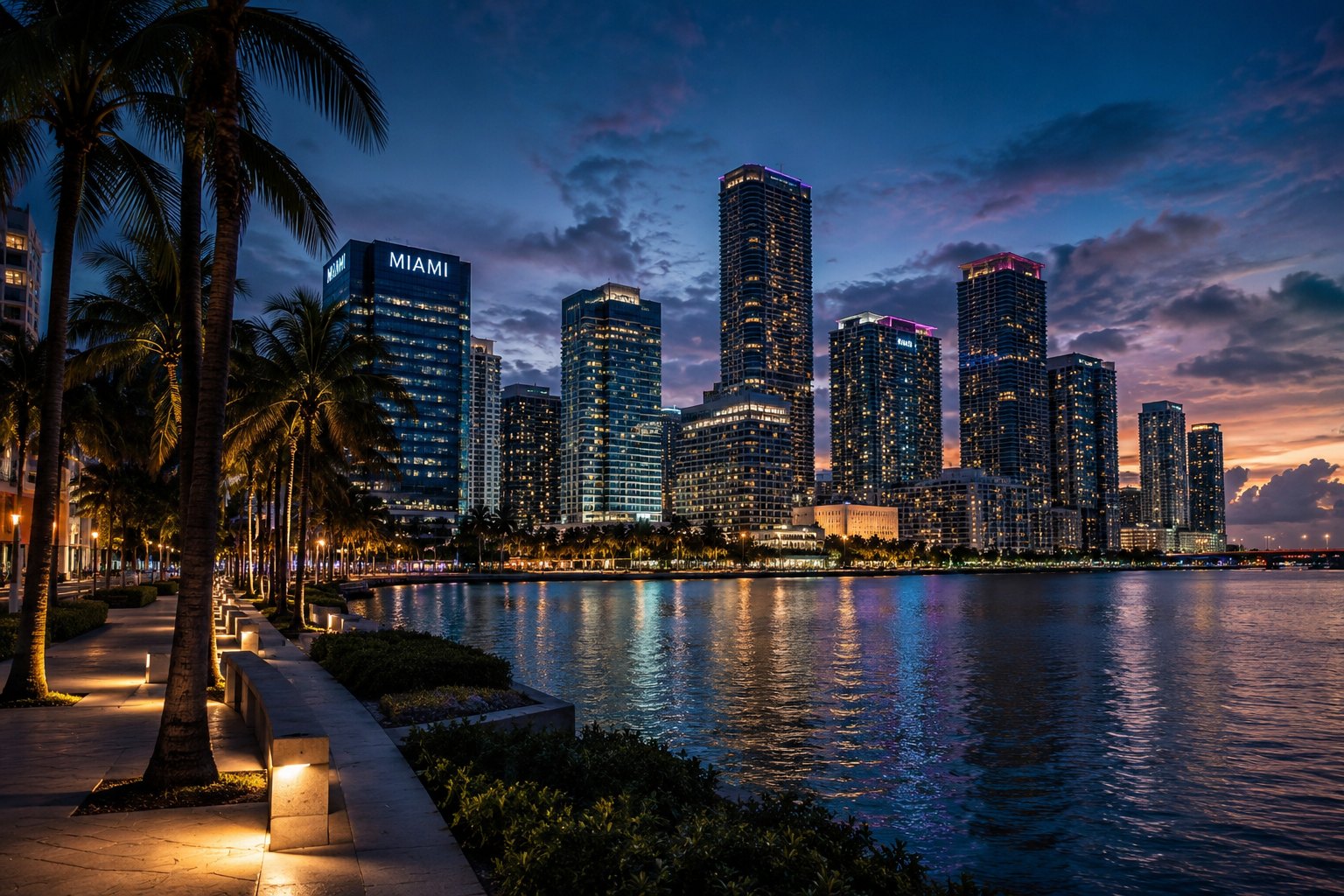 Miami luxury chauffeur and black SUV transportation